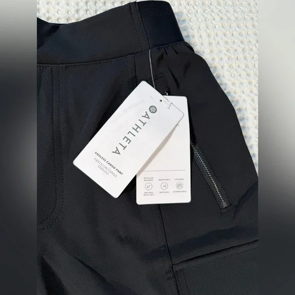NEW Athleta Black Women’s Endless Cargo Pants Size 4 - Picture 2 of 10